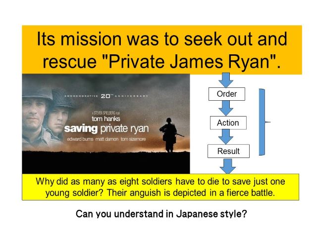 its mission was to seek out and rescue "Private James Ryan"